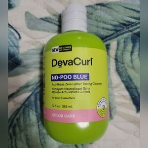 NEW DevaCurl NO-POO BLUE Curly Hair Zero Lather Toning Cleanser Shampoo product